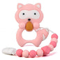 Baby Teething Lovely Koala Owl Horse Cookies Baby Teether Molar Toy Gift Raccoon Food Grade Silicone Beads For Kids and Baby Stevvex