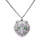 Hip Hop Fierce Shark Inlaid Zircon Pendant Charm Trend Necklace