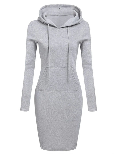 Ladies Dress Autumn Women Hooded Dresses Hoodies Women Sweatshirts Women Hoodies Dress Tops Ladies Clothing NovaCart