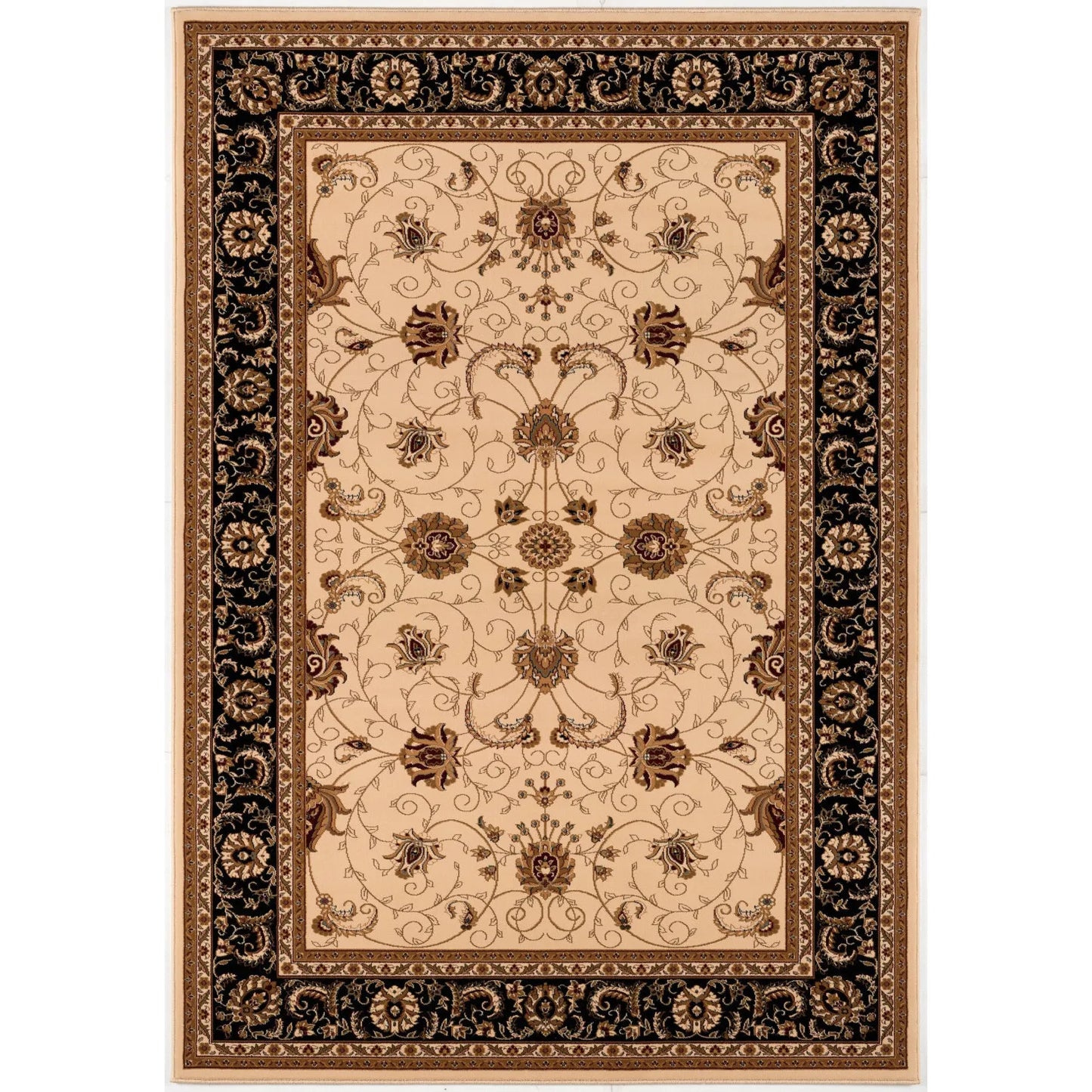 HMS 10' X 13' Beige Brown Oriental Large Boho Style Non-Skid Cow Hide Area Rug for Living Room Hallway Washable Rectangle NovaCart