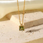 Colorful Cubic Zirconia Pendant Necklace LUNAR VINES