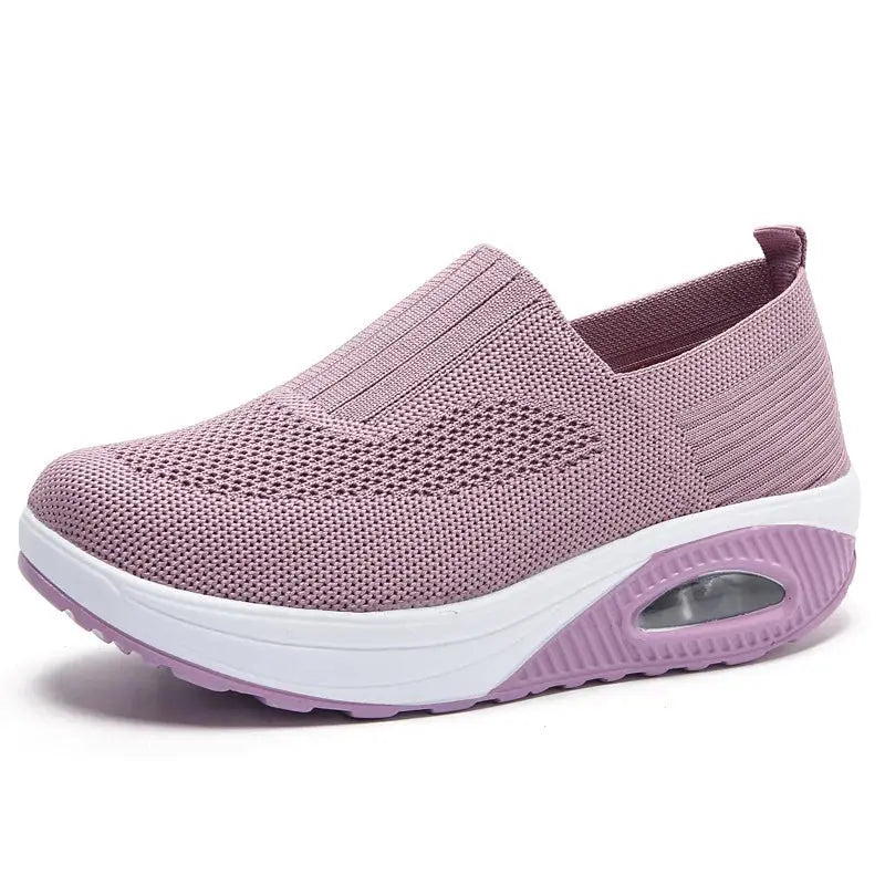 New Women's Casual Sports Air Cushion Mom Shoes Rocking Shoes Slip-Resistant Knitted Women's Shoes NovaCart