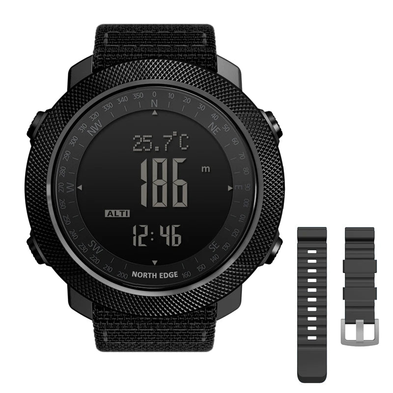 NORTH EDGE Men's sport Digital watch Hours Running Swimming Military Army watches Altimeter Barometer Compass waterproof 50m NovaCart