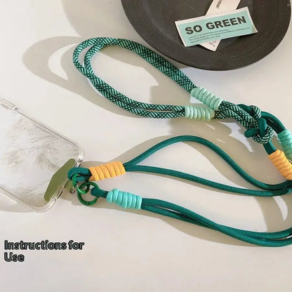 New Korean-style Mobile Phone Lanyard Three-Use Rope Case Strap Fixing Piece Neck and Diagonal Chain China NovaCart