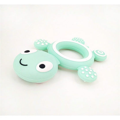 Baby Silicone Teethers Food  Cute Turtle Tiny  Teething Baby Shower Gifts Cartoon Animals Teether Stevvex