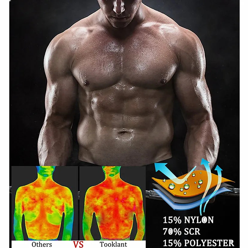 Neoprene Men's Shapers Sweat Vest for Men Waist Trainer Vest Adjustable Workout Body Shaper with Double Zipper for Sauna Suit NovaCart