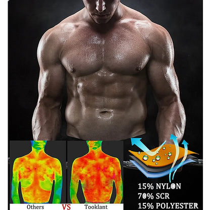 Neoprene Men's Shapers Sweat Vest for Men Waist Trainer Vest Adjustable Workout Body Shaper with Double Zipper for Sauna Suit NovaCart
