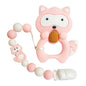 Baby Teething Lovely Koala Owl Horse Cookies Baby Teether Molar Toy Gift Raccoon Food Grade Silicone Beads For Kids and Baby Stevvex
