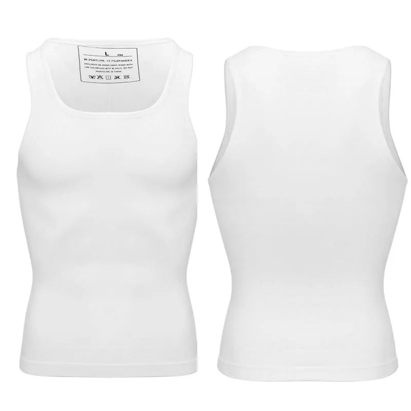 Mens Slimming Body Shaper Chest Compression Shirts Tummy Control Shapewear Gynecomastia Abdomen Slim Vest Waist Trainer Corset NovaCart