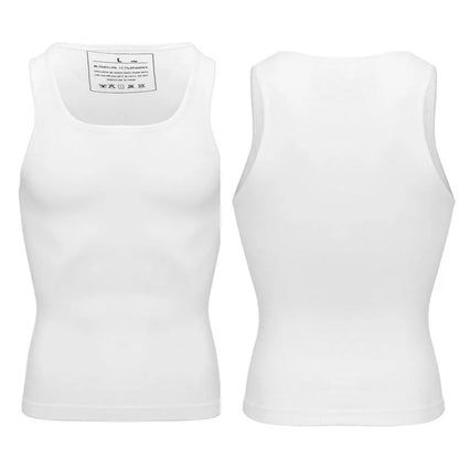 Mens Slimming Body Shaper Chest Compression Shirts Tummy Control Shapewear Gynecomastia Abdomen Slim Vest Waist Trainer Corset NovaCart
