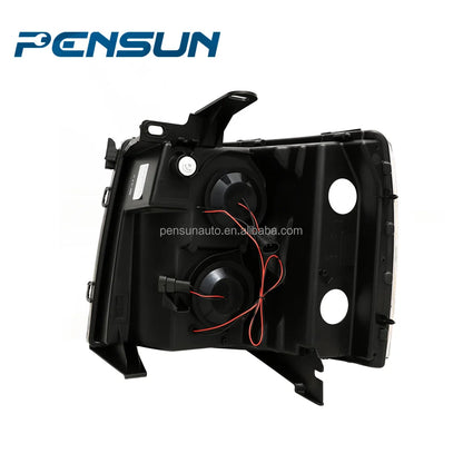 Auto Parts ABS Material Headlight Assembly 2007-2013 for Chevy for Silverado 1500HD 2500HD With LED Lens DRL Headlights Black NovaCart