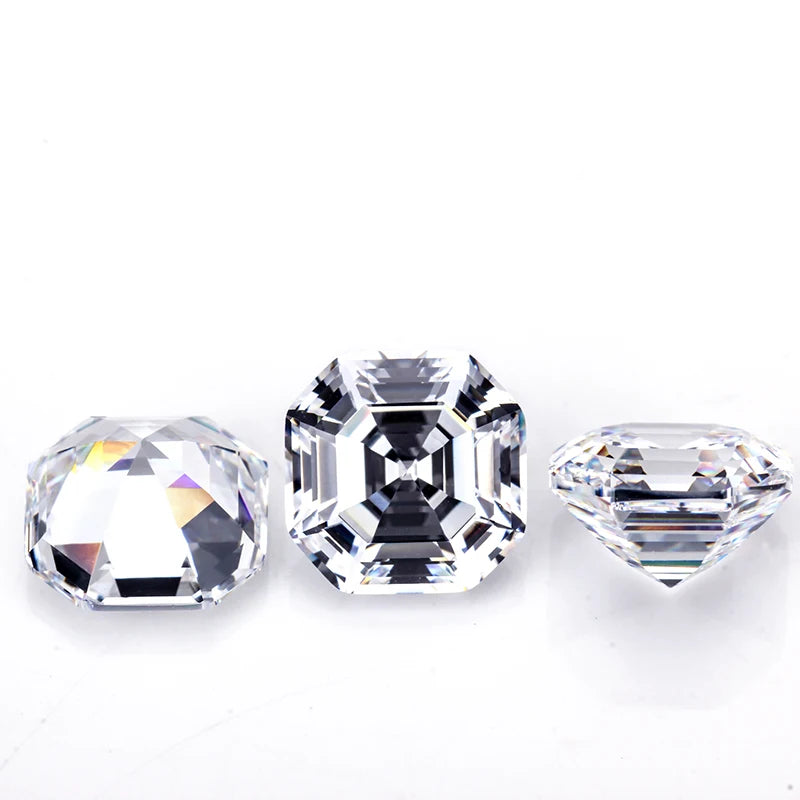 Starsgem Wholesale Mossanite Diamant 3.5ct Mosan Diamond Large Asscher Cut Moissanite Stones NovaCart