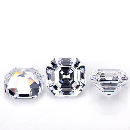 Starsgem Wholesale Mossanite Diamant 3.5ct Mosan Diamond Large Asscher Cut Moissanite Stones NovaCart