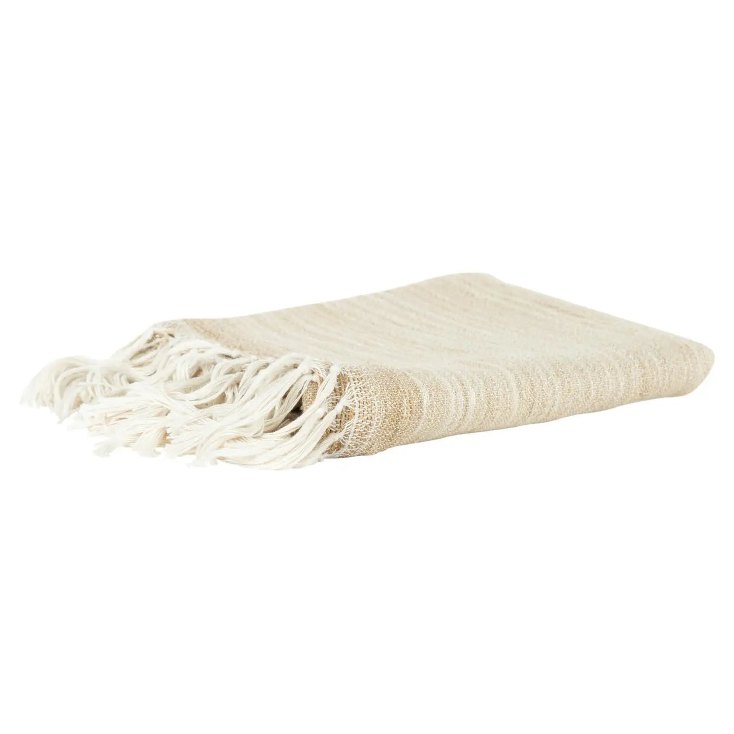 HMS 100% Poly PET Woven Beige Throw Blanket with Animal Pattern Soft and Cozy for Home Decor NovaCart