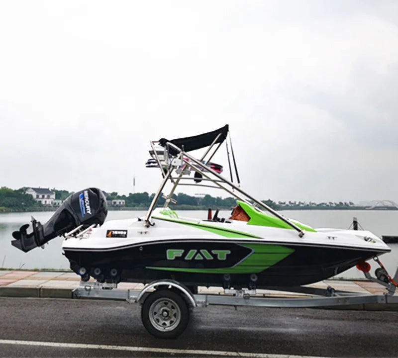 4.67 M 4 Seats Fiberglass Outboard Engine High Speed Boat for Personal Pleasure NovaCart
