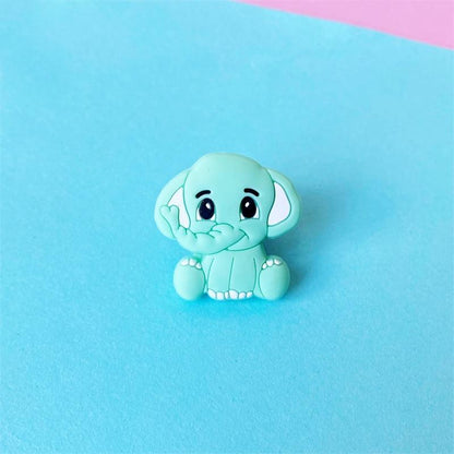 2pc Silicone Elephant Teether  Baby Silicone Chew Charms Baby Teething Gift Toddler Toys Unique Design Stevvex