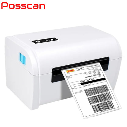 POSSCAN USB Blue-tooth 4x6 Sticker Labels Printers Machine Thermal Shipping Barcode Label Printer NovaCart