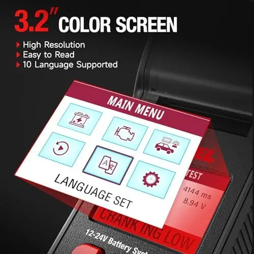 2025 ANCEL BST600 Digital Auto Battery Load Tester Cranking Charging System 12V/24V 100-2000 CCA Car Battery Diagnostic Tools NovaCart
