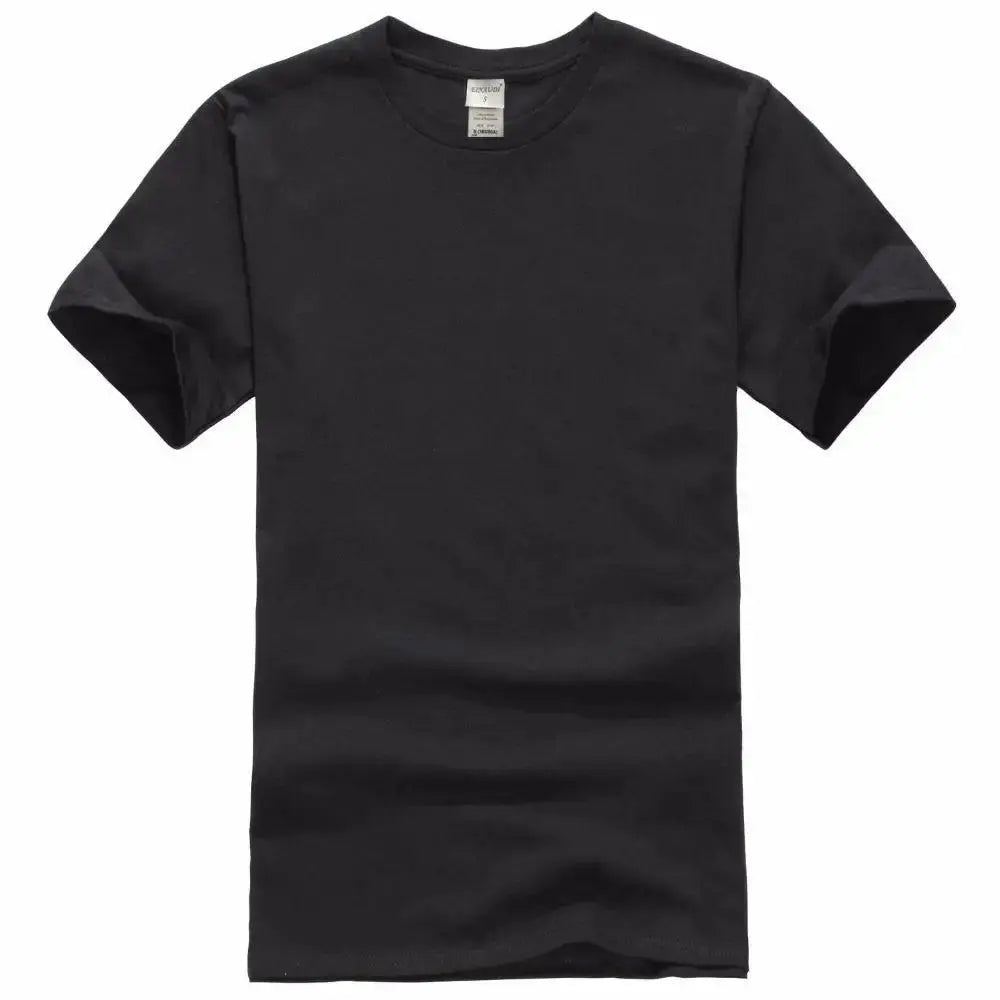 2024 New Solid color T Shirt Mens Black And White 100% cotton T-shirts Summer Skateboard Tee Boy Skate Tshirt Tops European size NovaCart