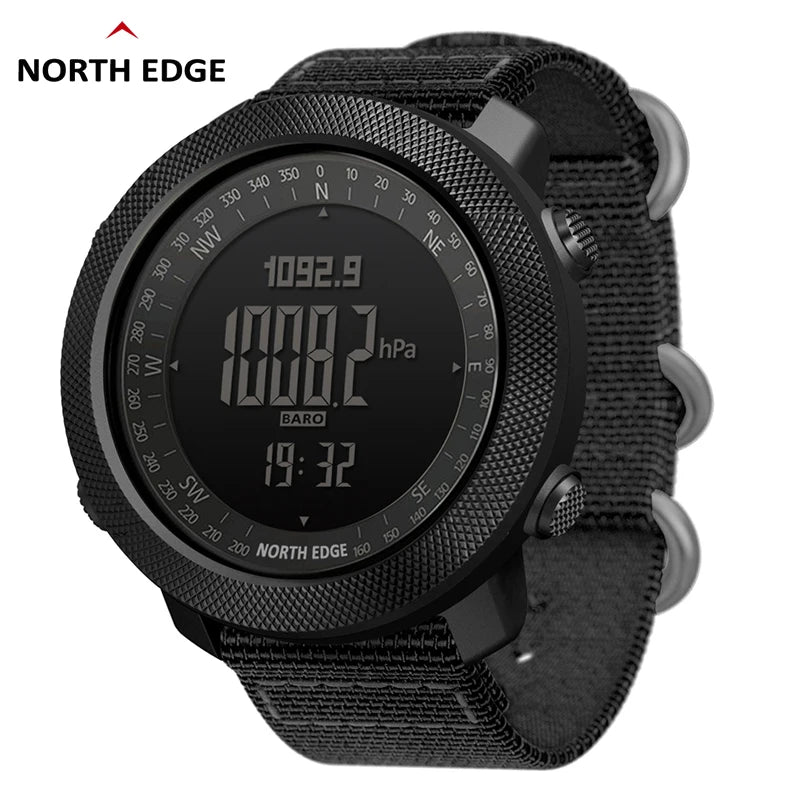 NORTH EDGE Men's sport Digital watch Hours Running Swimming Military Army watches Altimeter Barometer Compass waterproof 50m NovaCart