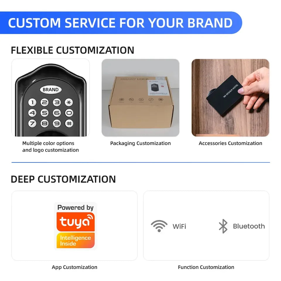 American Standard High Security Digital Smart Lock Self-Locking Keyless Entry Electric Keypad Front Door Deadbolt Cloud Data NovaCart
