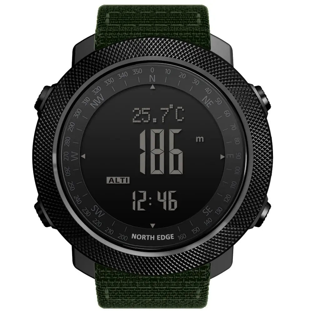 NORTH EDGE Men's sport Digital watch Hours Running Swimming Military Army watches Altimeter Barometer Compass waterproof 50m NovaCart