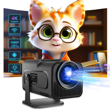 HY320 Mini Hd Home Theater Projector Mini Projector 4k Android Smart bluetooth Wi-fi Portable Outdoor Travel Projector 4K NovaCart