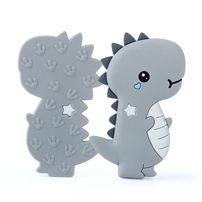 Dinosaur Baby Teether  Animal Silicone Beads Chew Charms Food Grade Silicone Teether Bead Toy Gift For Baby and Kids Stevvex