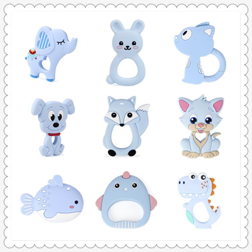 New Animal Style Baby Silicone Teether Food Grade Toys Teething Nursing Silicone BPA Silicone Teether Stevvex