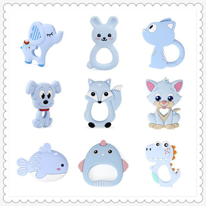 New Animal Style Baby Silicone Teether Food Grade Toys Teething Nursing Silicone BPA Silicone Teether Stevvex