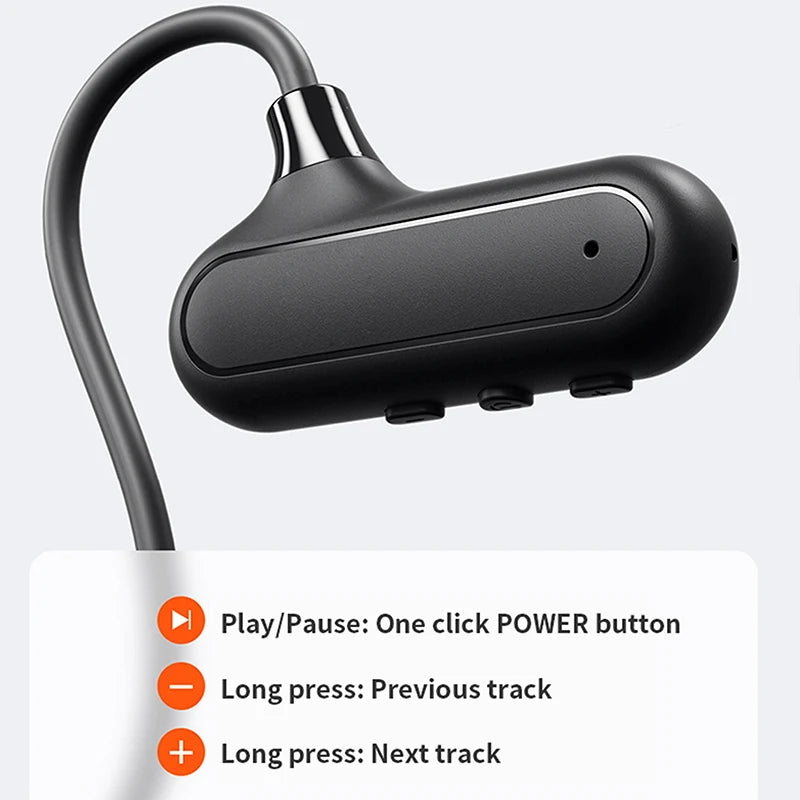 Wireless Air Bone Conduction Headphones  5.0 Open Ear Sports Headset with Mic Sweatproof for Running Bicycling NovaCart