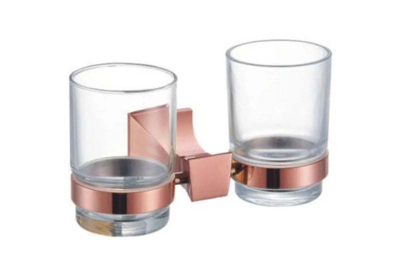 Wall Mount Luxury  Hotel Set Rose Gold Bathroom Accessories NovaCart