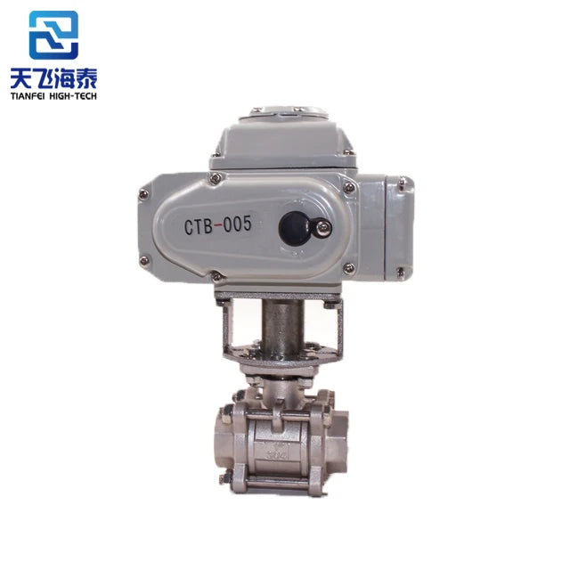 Electric Ball Valve Dn40 Dn50 Ss304 4-20ma 0-10v 220V DC24V Ctb-005 Proportional Electric Control Ball Valve NovaCart