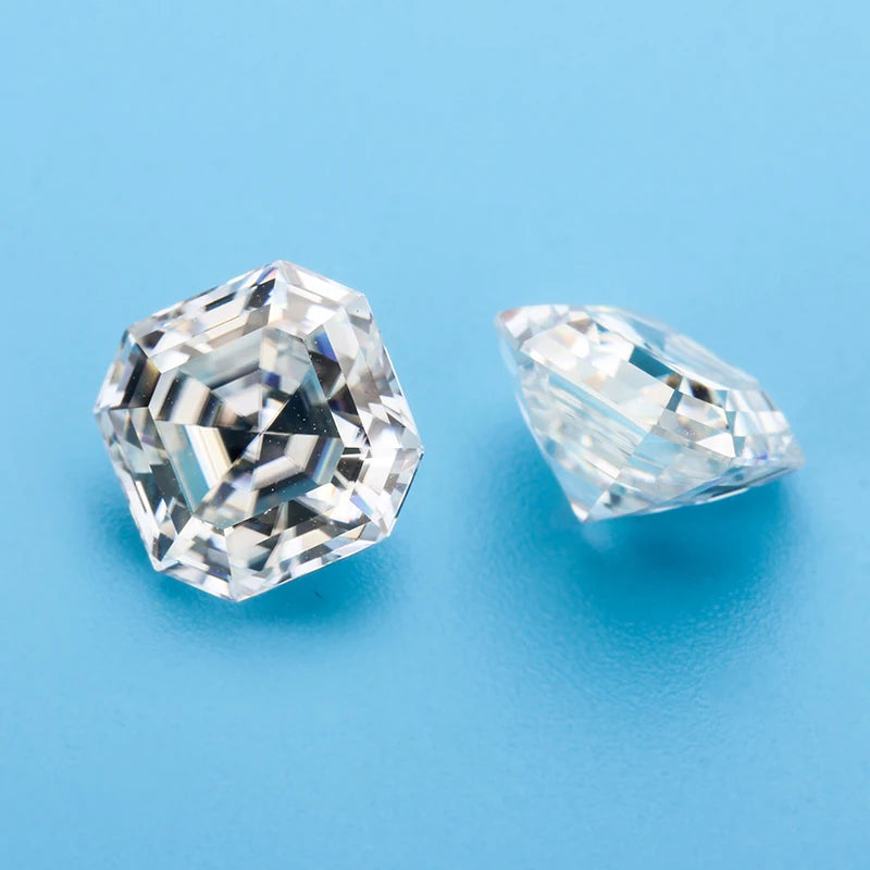 Starsgem Wholesale Mossanite Diamant 3.5ct Mosan Diamond Large Asscher Cut Moissanite Stones NovaCart