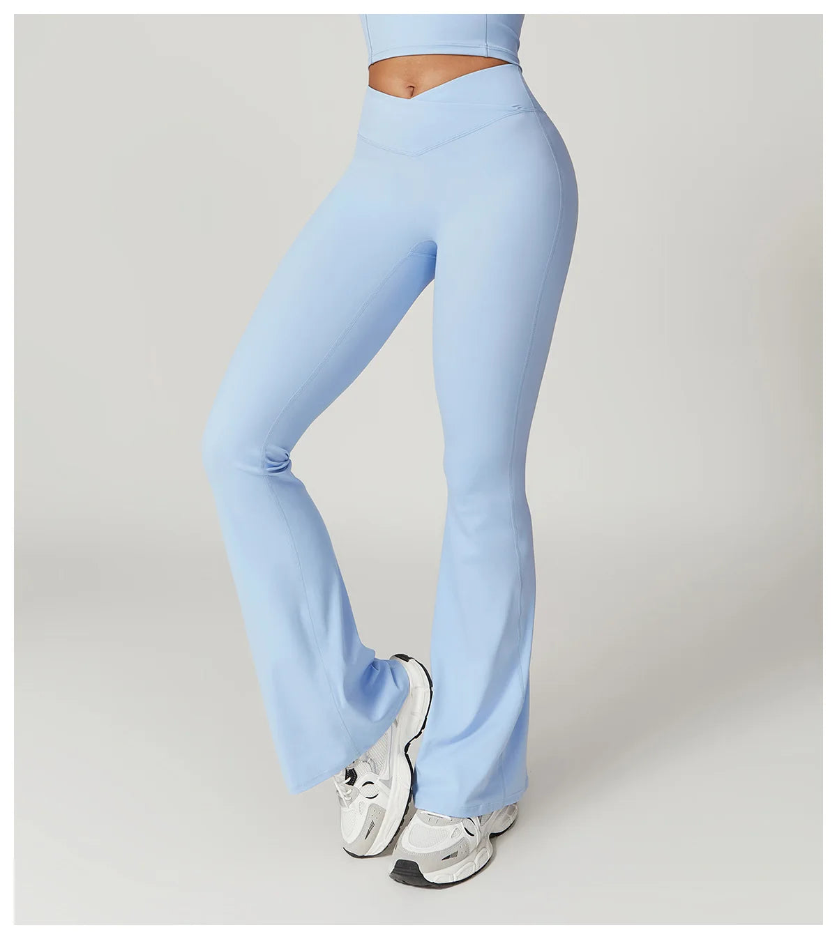NO MOQ Blank Eco Friendly Flare Recycled Fabric Sustainable Legging Yoga Flared Pants Women NovaCart