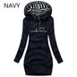 Autumn and Winter Women Dresses Long Sleeve Hoodie Dress for Women Pullover Hooded Dresses