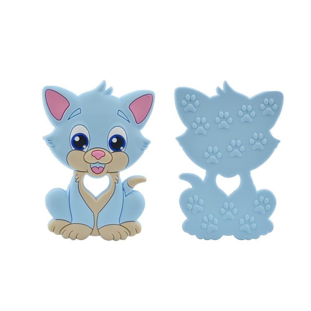 Baby Teethers Cartoon Animal Baby Teething Toy Penguin Silicone Teether Unicorn Pendant Raccoon Accessories Stevvex