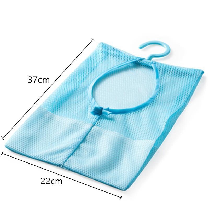Bathroom Multifunctional Hanging Storage Mesh Bags Eco-Friendly Mesh Bath Toys Baskets For Bathroom For Storage Items Stevvex