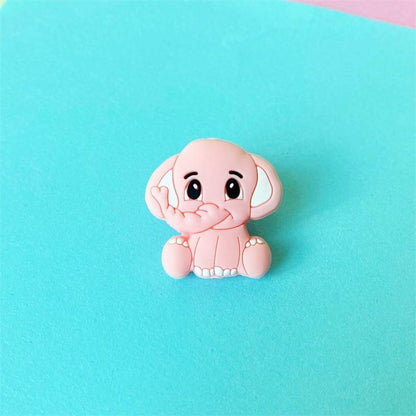 2pc Silicone Elephant Teether  Baby Silicone Chew Charms Baby Teething Gift Toddler Toys Unique Design Stevvex
