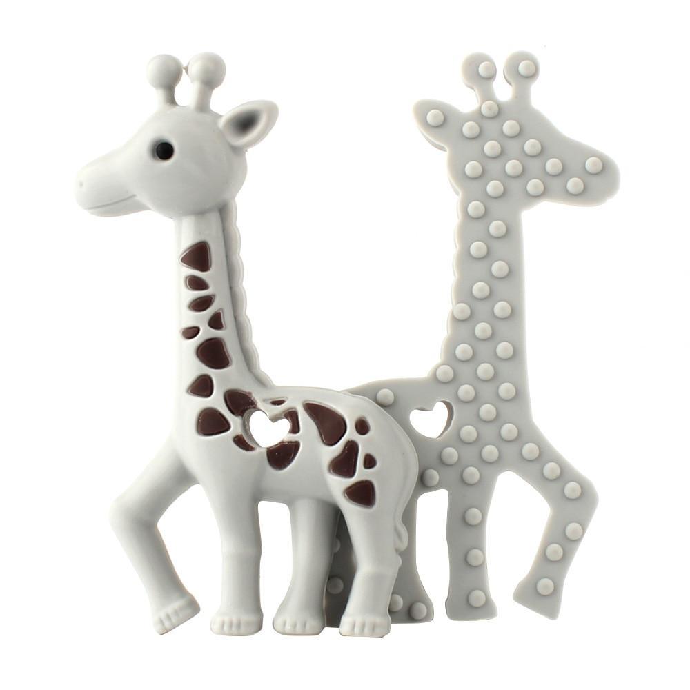 2pcs Cartoon Baby Teether Animal Silicone Teether Raccoon Elephant Koala Giraffe  Baby Teething Toys Accessories Perfect Toy For Kids Stevvex