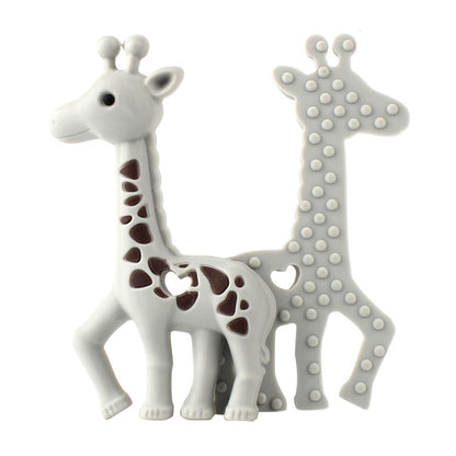 2pcs Cartoon Baby Teether Animal Silicone Teether Raccoon Elephant Koala Giraffe  Baby Teething Toys Accessories Perfect Toy For Kids Stevvex