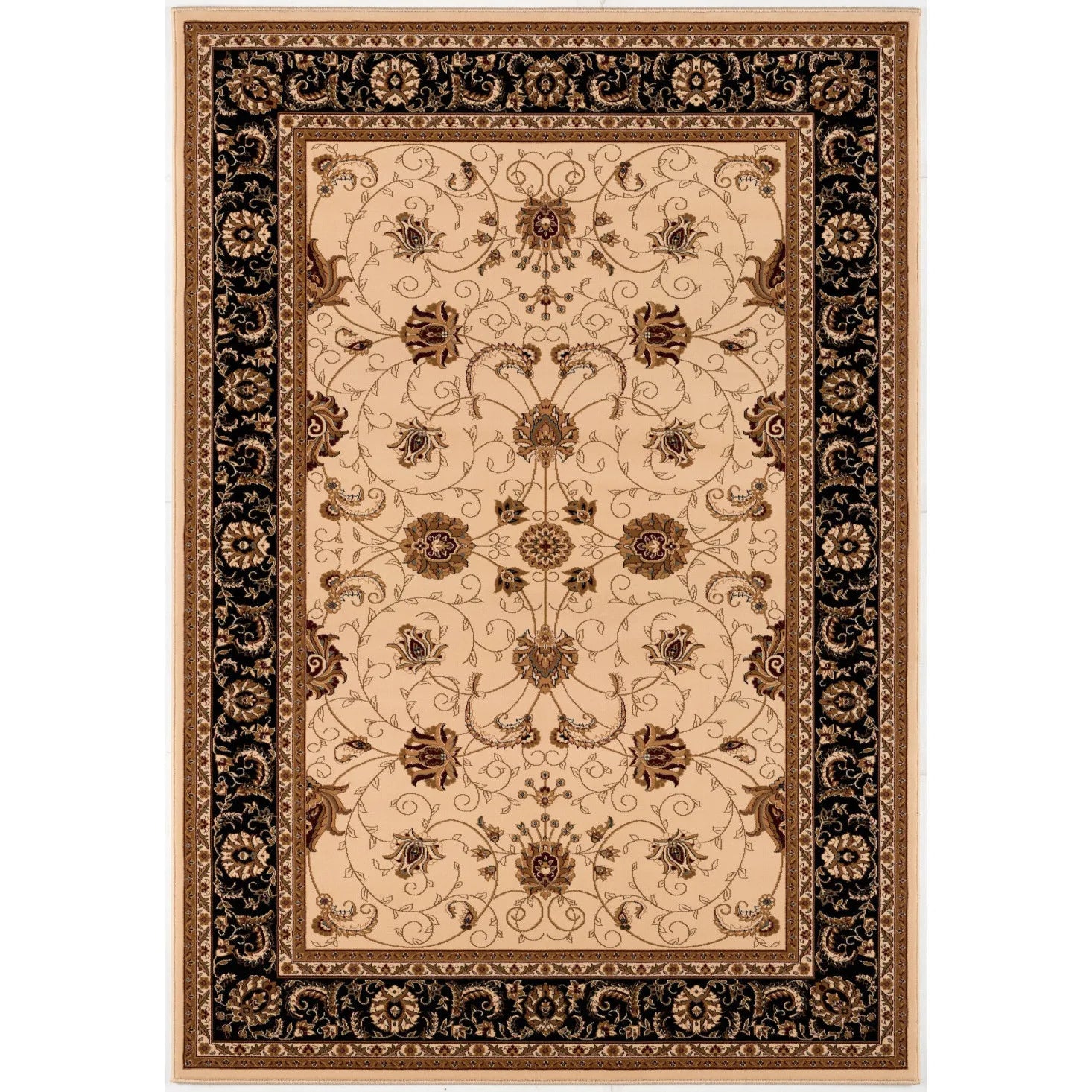 HMS 10' X 13' Beige Brown Oriental Large Boho Style Non-Skid Cow Hide Area Rug for Living Room Hallway Washable Rectangle NovaCart