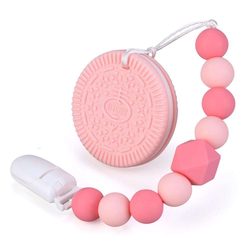 Baby Teething Lovely Koala Owl Horse Cookies Baby Teether Molar Toy Gift Raccoon Food Grade Silicone Beads For Kids and Baby Stevvex