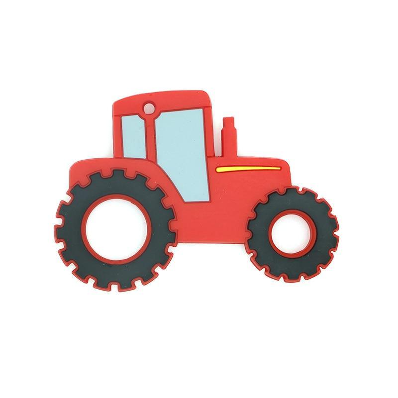 1PC Car Tractor Silicone Baby Teether Rodent Baby Teething Toys Chewable Animal Shape Baby Products Nursing Gift For Baby Kids Stevvex