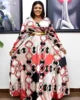 Liu Ming African Fashion Design 2024 Women Clothing Elegant Plus Size Printed Party Evening Long Maxi Dress NovaCart