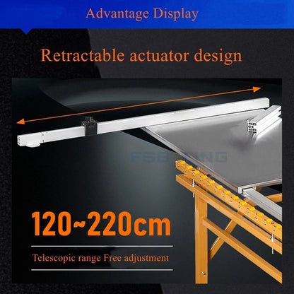 New Folding Portable Precision Multi-function Dust-free Miter Cut Double Invisible Guide Push Table Saws NovaCart