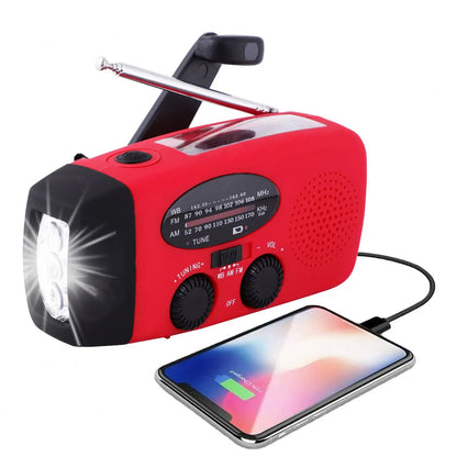 Emergency Solar Hand Crank AM/FM NOAA Radio/Flashlight/Cell Phone Charger/300-1000amh Battery/original Designer & Manufacturer NovaCart