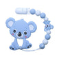 Baby Teething Lovely Koala Owl Horse Cookies Baby Teether Molar Toy Gift Raccoon Food Grade Silicone Beads For Kids and Baby Stevvex