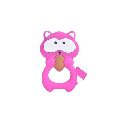 Food Grade Silicone Teethers Animal Fox Koala  Teether  Baby Silicone Chew Charms Kids Teething Gift Toddler Toys Stevvex