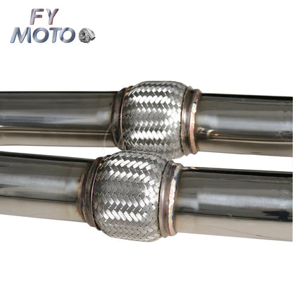 Exhaust Downpipe Y-pipe for Nissan GTR GT-R R35 2009+ Resonated NovaCart